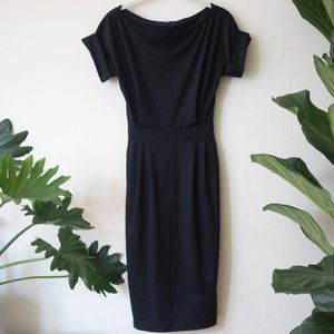 NWOT boatneck dolman jersey pencil dress